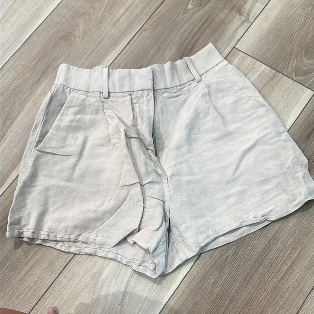 H&M Tan High Waist Shorts
